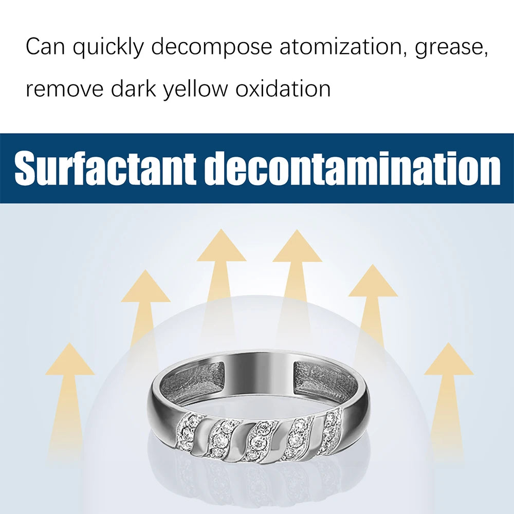 100ml Jewelry Cleaner Silver Jewelry Necklace Ring Clean Polishing Liquid Ring Care Washing Fluid Multi-Function Cleaner