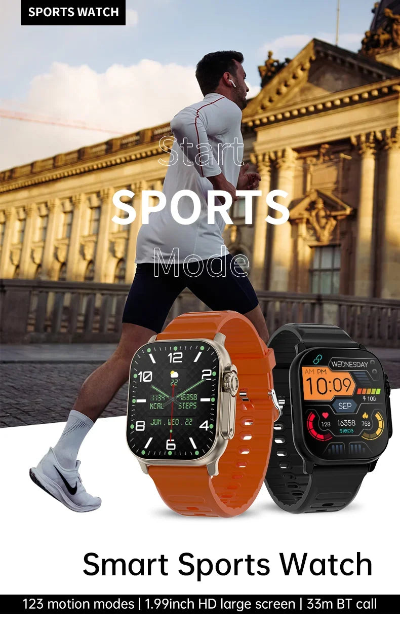Original T900 Ultra 2 Smart Watch 49mm Men Women Bluetooth Call BT Music Game Wireless Charging NFC Smartwatch For Android IOS