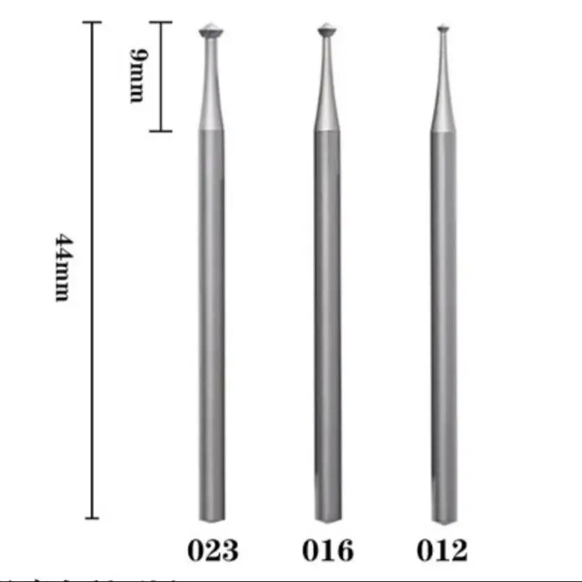 253 90° Steel Hart Bur Bearing Cutter Jewelry Stone Setting Ring Seats Rotary Cutting Bur 6pcs/box