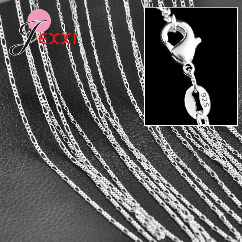 925 Sterling Silver New Arrival Hot Sale 5PCS Multi Style 16-30 Inch Luxury Colar Feminina Temperament Elegant Jewelry