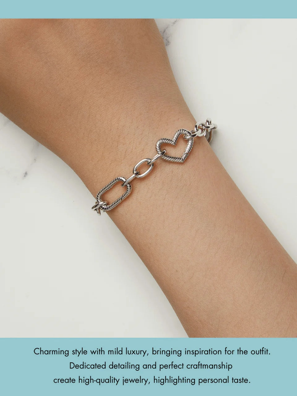 WOSTU 925 Sterling Silver Trendy Multifunctional DIY Bracelet Bangles for Women Wedding Dating Gift Fine Jewelry Fit Small charm