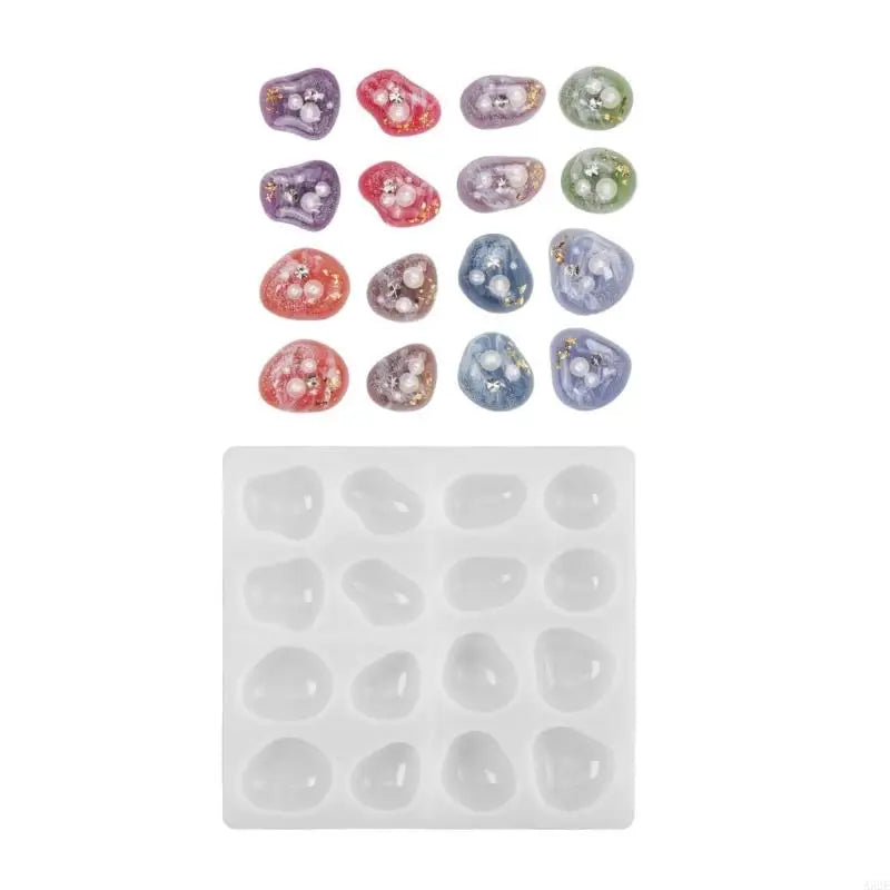 Easy Releasing Silicone Mold Handmade Pendant Making Molds Silicone Texture Suitable for Crafting Geometric Stone