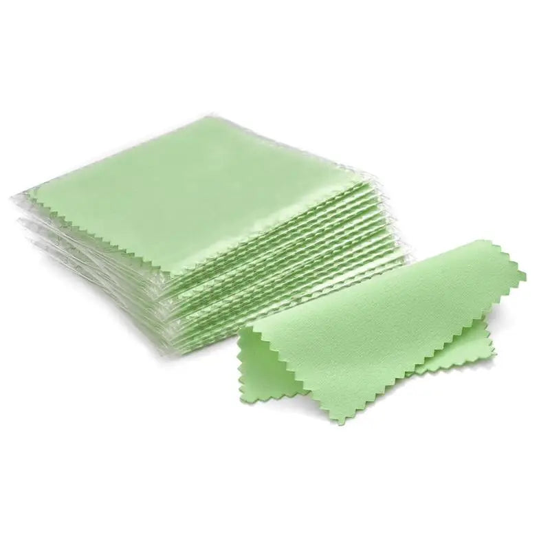 10pcs 50pcs 8x8cm Sterling Silver Color Cleaning Cloth Polishing Cloth Soft Clean Wipe Wiping Cloth Of Silver Gold Jewelry Tools