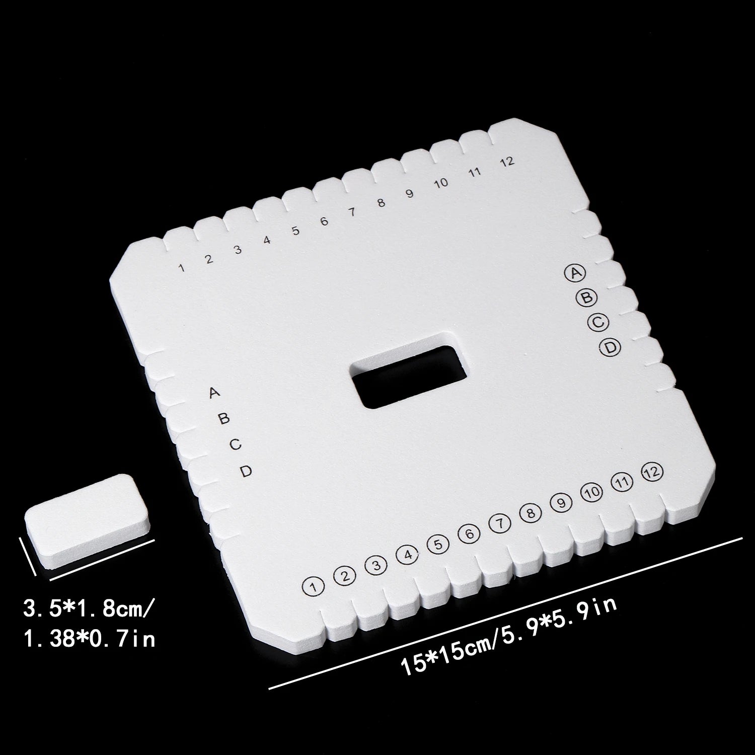 Round Square Knitting Kumihimo Beading Cord Disc Braiding Disk Tray Braided Plate Positioning Pin DIY Bracelet Weaving Board