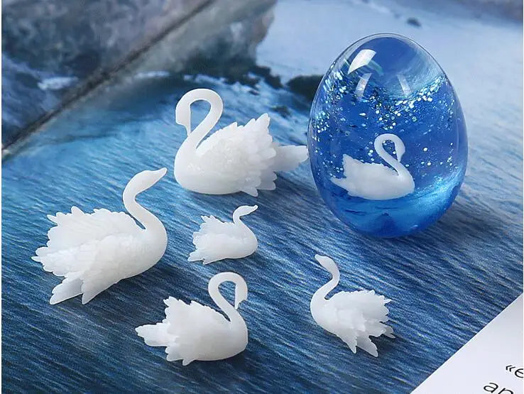 MINI 3D Micro Jellyfish Landscape DIY Craft Handmade Resin Jewelry UV Epoxy Jewerly Filling Molds Figurines Decoration