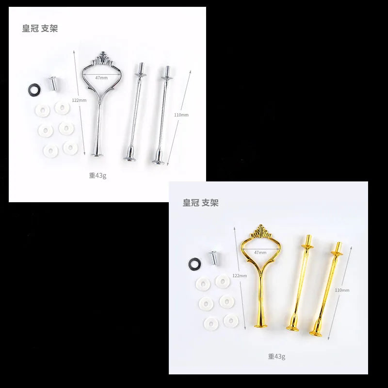 DIY Three-layer Round Fruit Plate Silicone Mold Cake Snack Rack Epoxy Resin Molds For Home Decoration Resin Art Mould