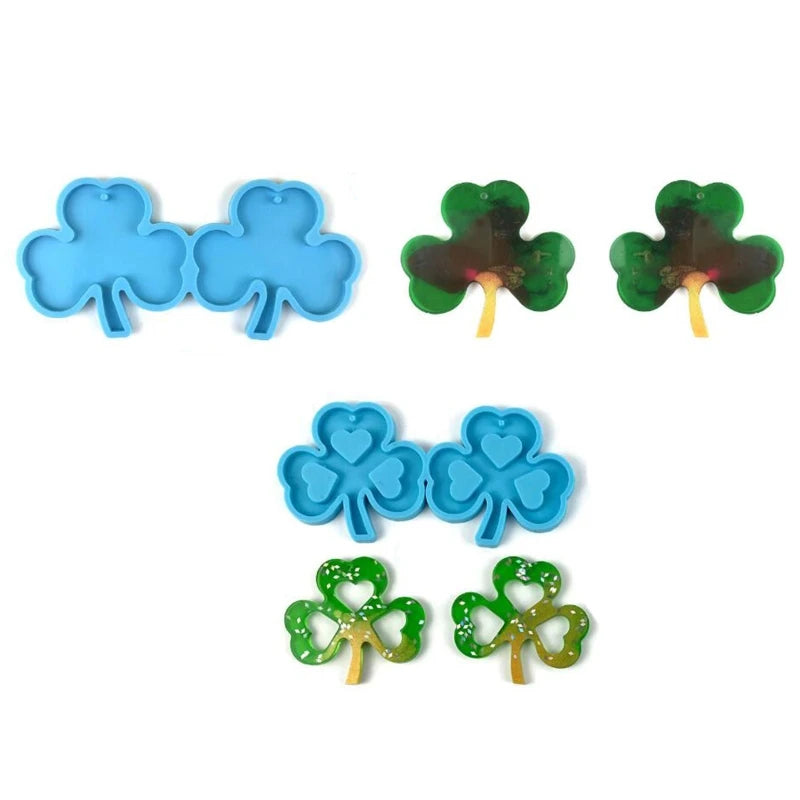 Valentine's Day Earrings Epoxy Resin Mold Eardrop Danglers Silicone Mould DIY Crafts Jewelry Pendants Casting Tools