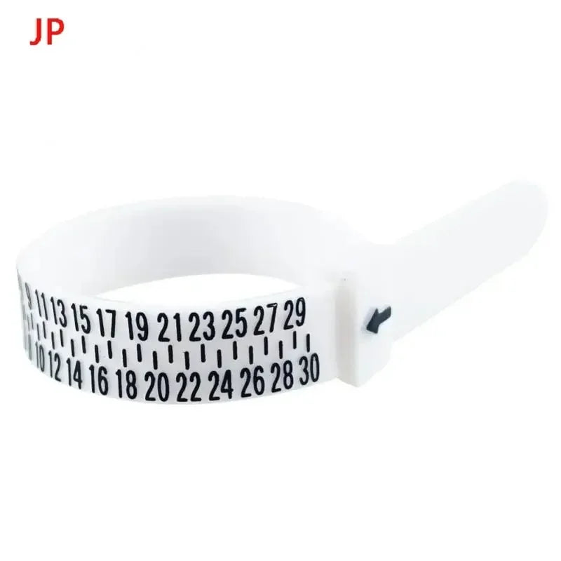 Plastic UK/US/EU/JP/HK Ring Sizer Measuring Set Reusable Finger Size Gauge Measure Tool Jewelry Sizing Tools