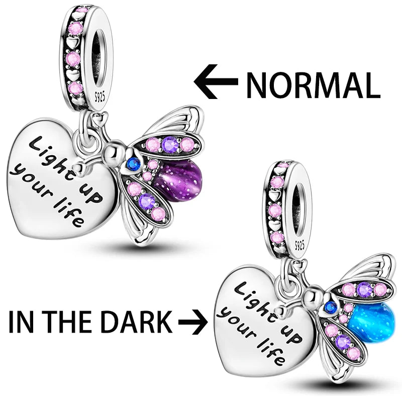 Hot Sales 925 Silver Original Charms Beads Colored Pendant Charm Fit Bracelet Necklace Dangle For Women DIY Jewelry Making