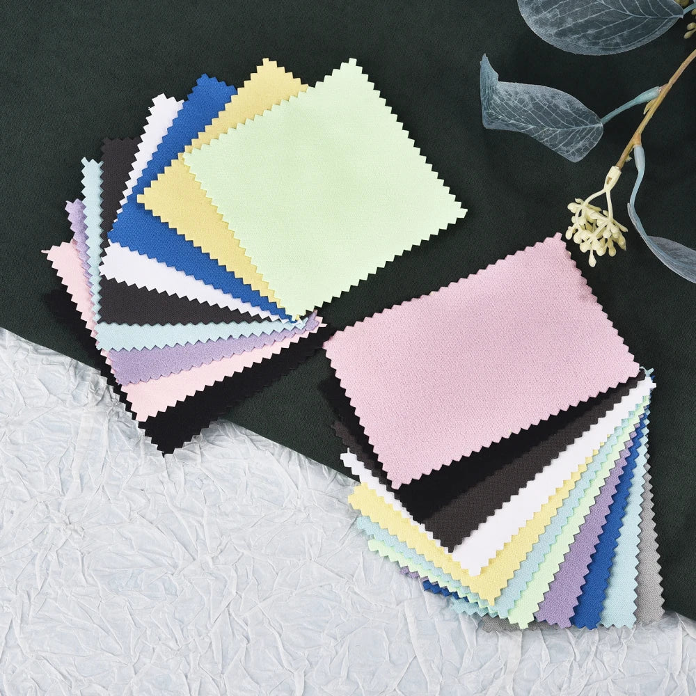 10-50pcs Polish Polishing Cloth Silver Color Cleaning Polishing Cloth Soft Clean Wipe Wiping Cloth For Silver Gold Jewelry Tool