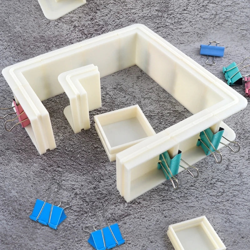Adjustable Mold Housing Plastic Housing Frame Molds for Handmade Soap Molds DIY Resin Molds Candle Molds Art Craft Molds