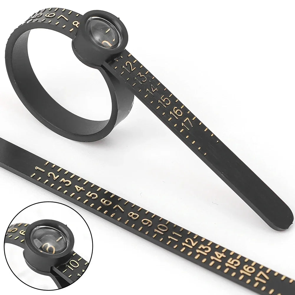 Ring sizer Measure Finger Coil Ring Sizing Tool UK/US/EU/JP Size Measurements Ring Sizer Gauge Tools Jewelry Accessory Newest