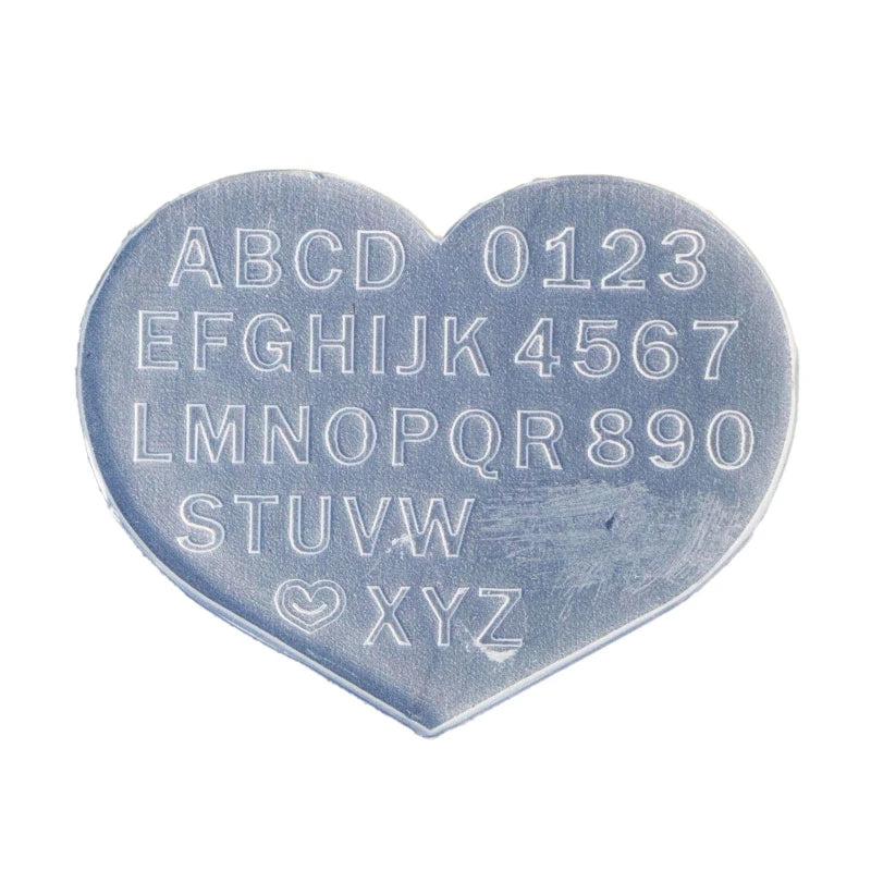 R3MC Mini Letter Numbers 3D Nail Art Decorations UV Crystal Epoxy Mold Silicone Mould