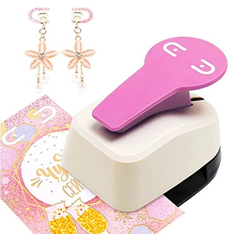 Convenient Paper Cutter Hole Round Cutter Durable DIY Embossing Punches Earring Card Punche for DIY Projects