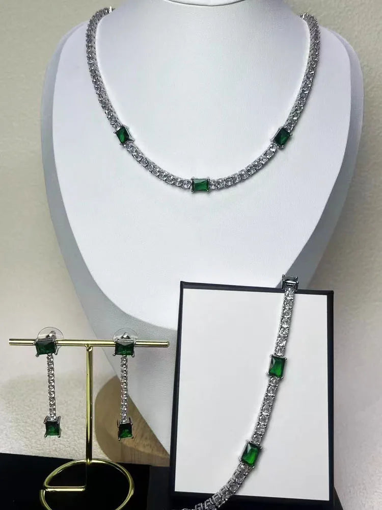 2025 New Original High Jewelry Set Collection Charming for Women Necklace Earrings Bracelet Best Wedding Gift