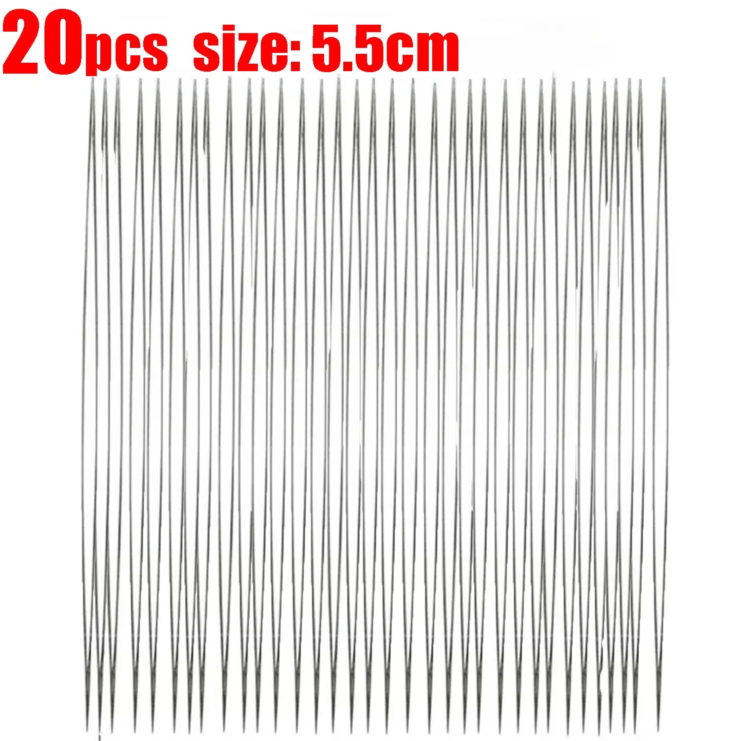 5/50Pcs Beading Needles Pins Set with Central Opening Curved Steel Needles for Bead Straight Beaded Needle Sewing Accessories