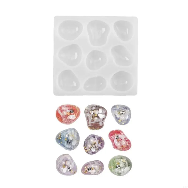 Easy Releasing Silicone Mold Handmade Pendant Making Molds Silicone Texture Suitable for Crafting Geometric Stone