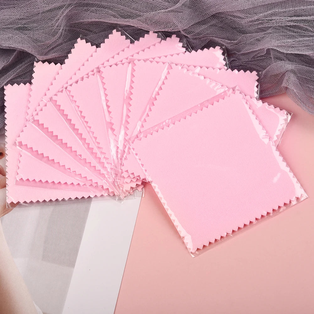 10-50pcs Polish Polishing Cloth Silver Color Cleaning Polishing Cloth Soft Clean Wipe Wiping Cloth For Silver Gold Jewelry Tool