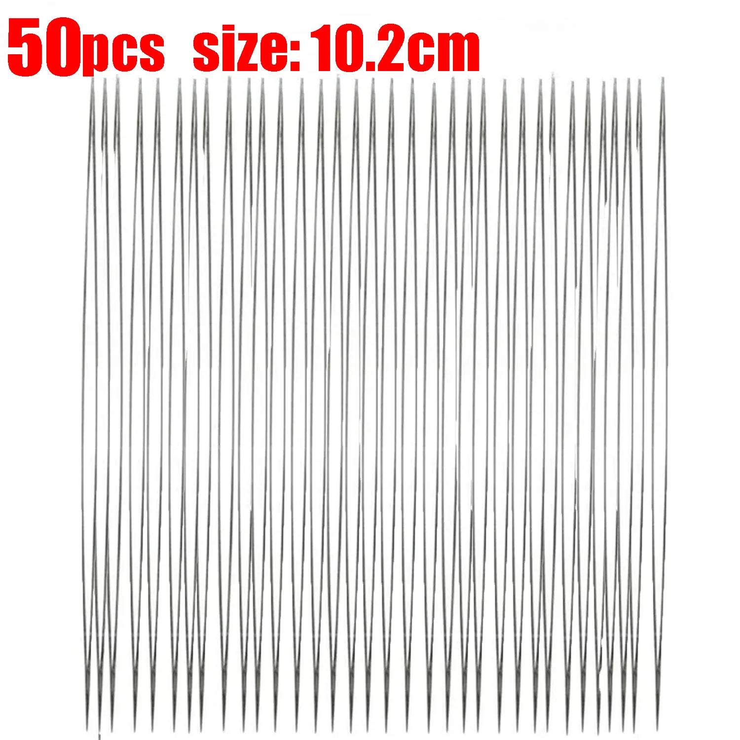 5/50Pcs Beading Needles Pins Set with Central Opening Curved Steel Needles for Bead Straight Beaded Needle Sewing Accessories