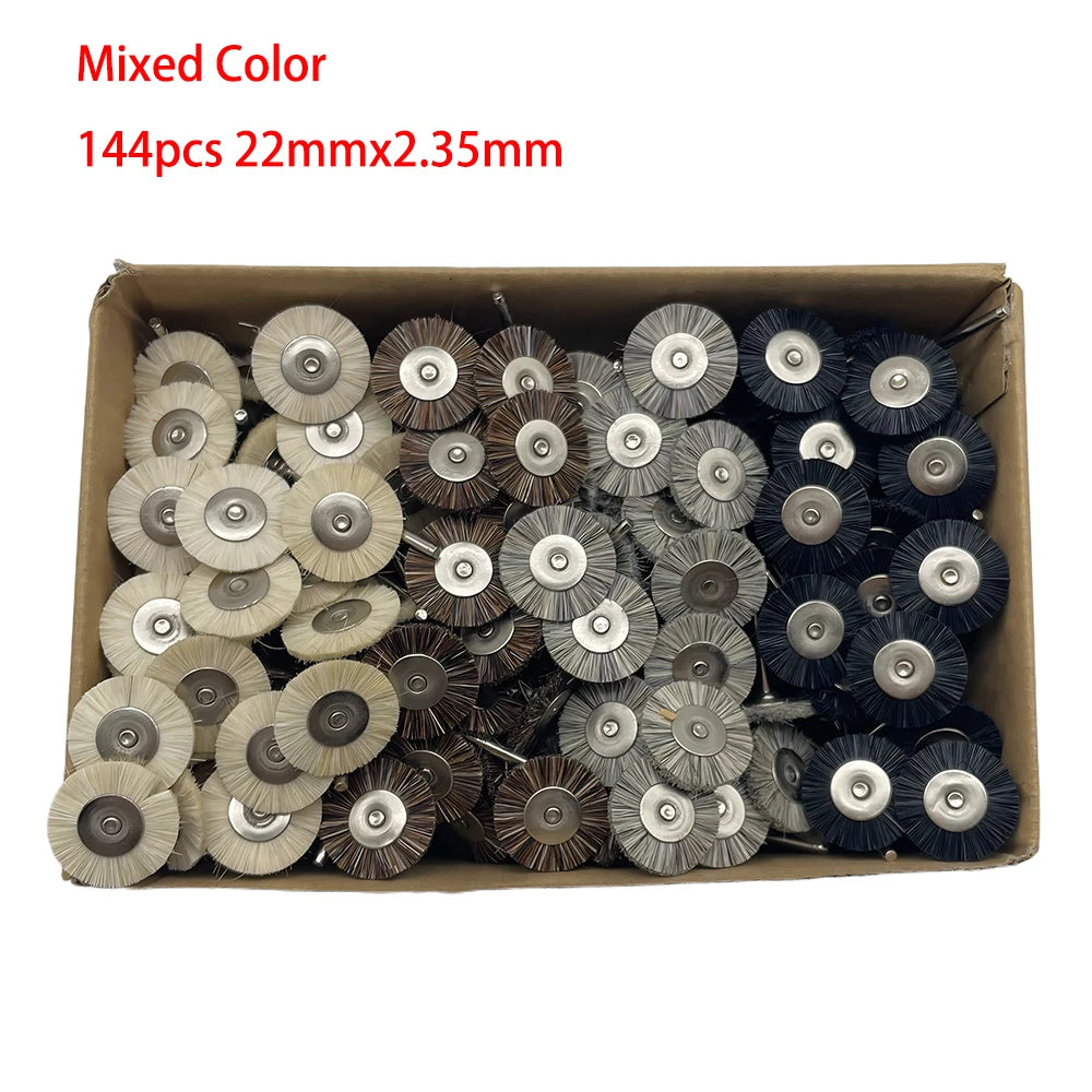 19/22/25mm Polishing Brushes Soft Hard Abrasive Buffing Grinding Wheel 2.35mm Shank Dremel Accessories for Jewelry Rotary Tools