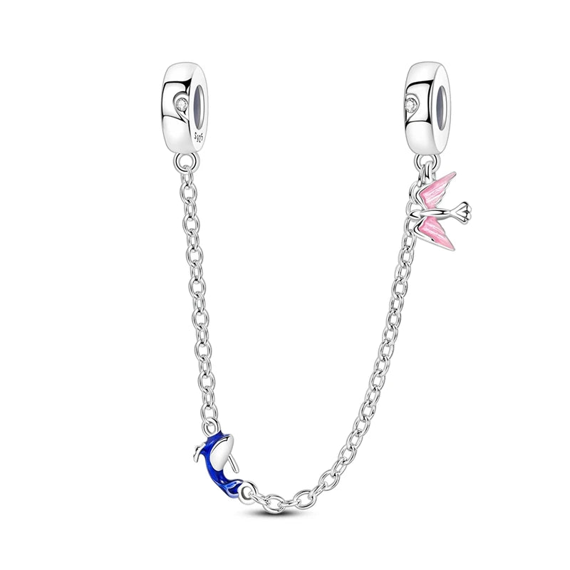 Hot Sales 925 Silver Original Charms Beads Colored Pendant Charm Fit Bracelet Necklace Dangle For Women DIY Jewelry Making