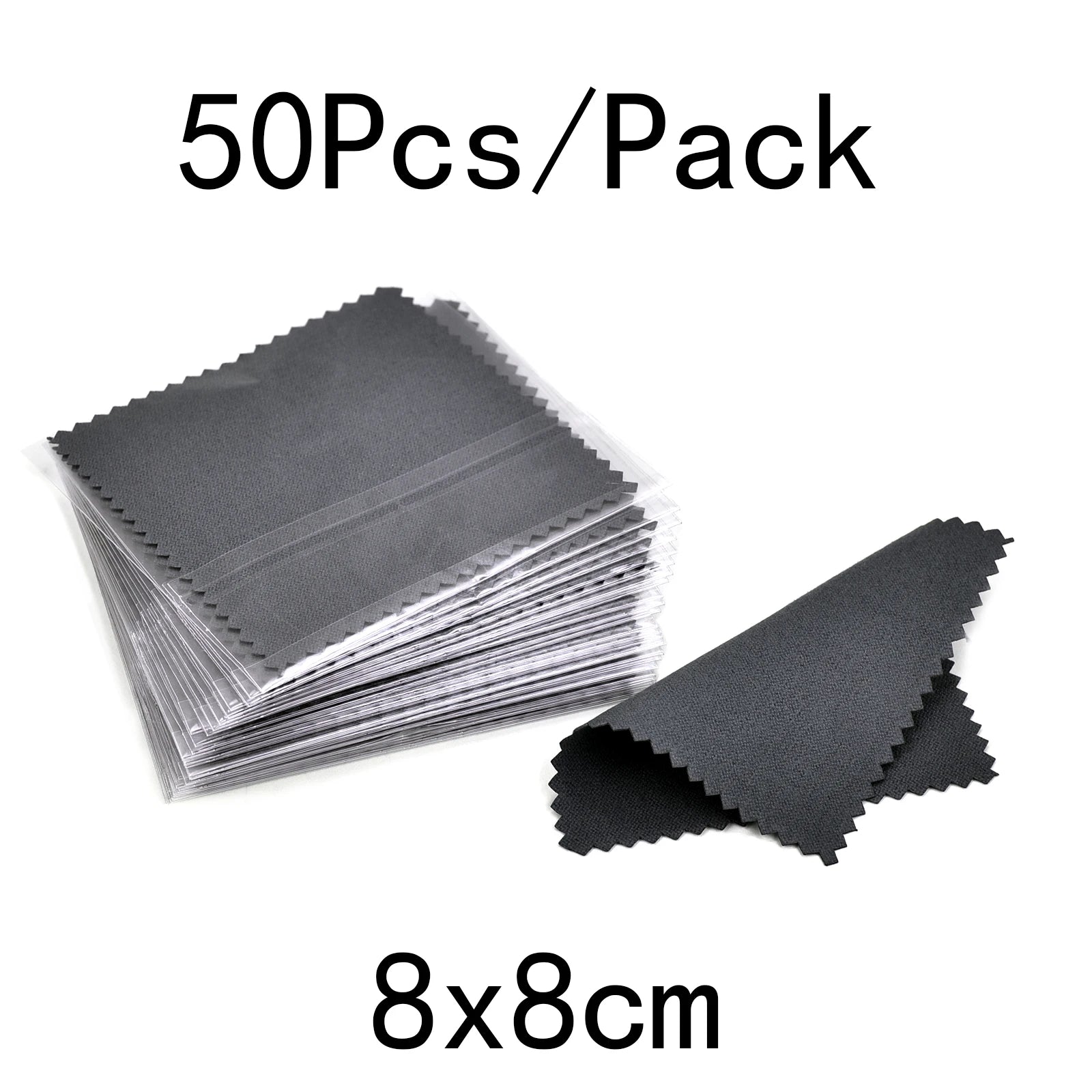 10-50pcs Polish Polishing Cloth Silver Color Cleaning Polishing Cloth Soft Clean Wipe Wiping Cloth For Silver Gold Jewelry Tool