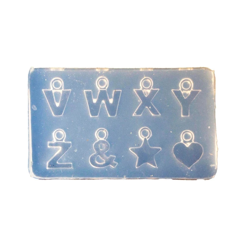 R3MC Mini Letter Numbers 3D Nail Art Decorations UV Crystal Epoxy Mold Silicone Mould