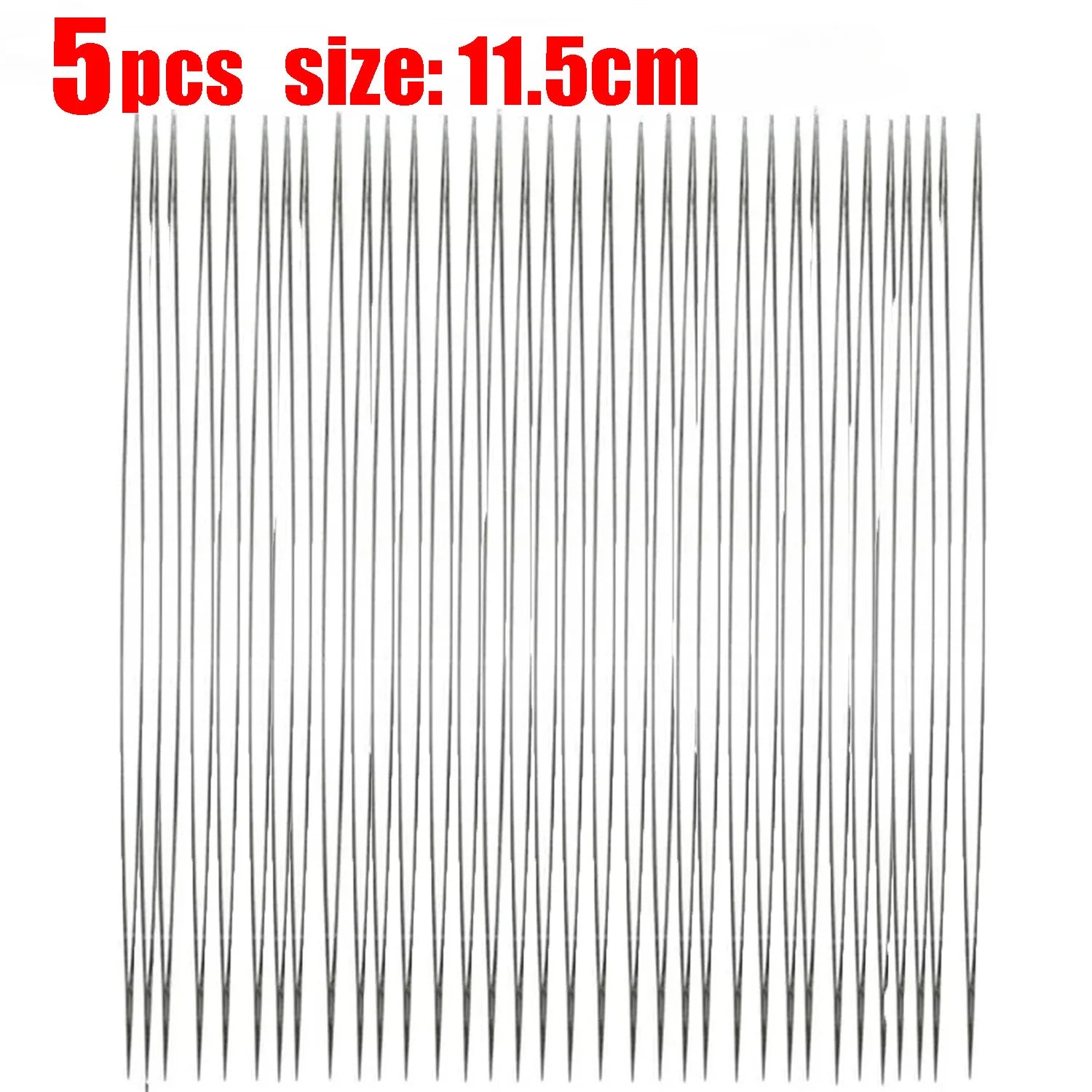5/50Pcs Beading Needles Pins Set with Central Opening Curved Steel Needles for Bead Straight Beaded Needle Sewing Accessories