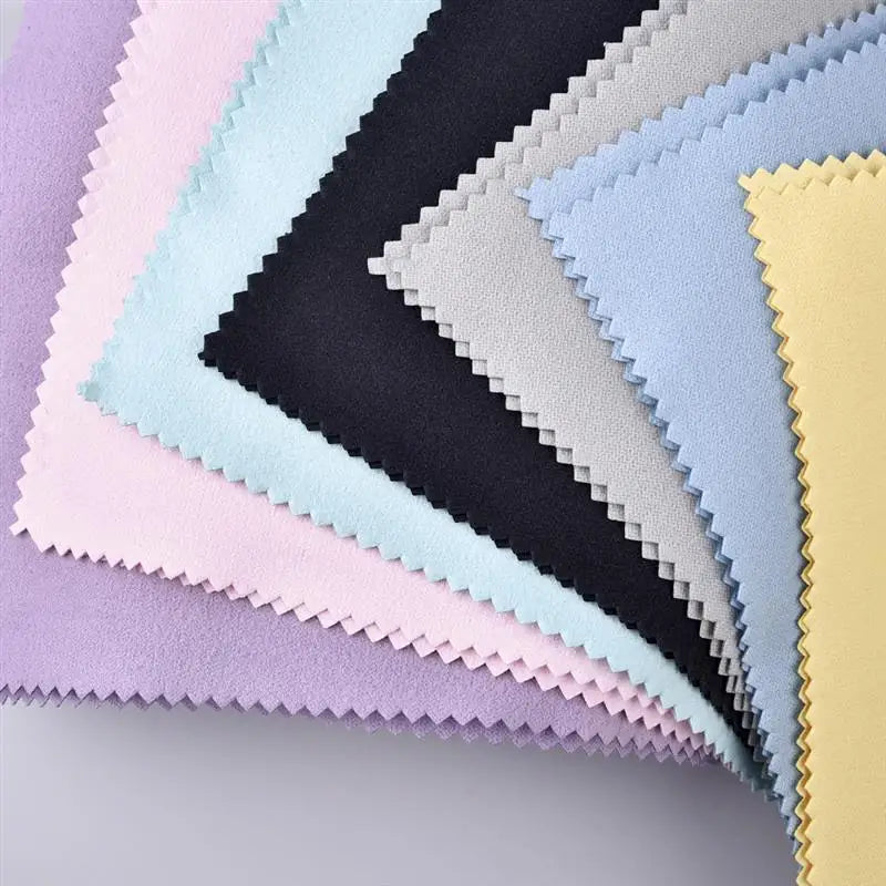 50Pcs/lot Polish Polishing Cloth Silver Color Cleaning Polishing Cloth Soft Clean Wipe Wiping Cloth For Silver Gold Jewelry Tool