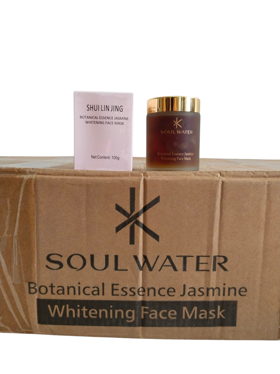 SHUILINJING Botanical Essence Jasmine Whitening Face Mask Carton (100 Units)