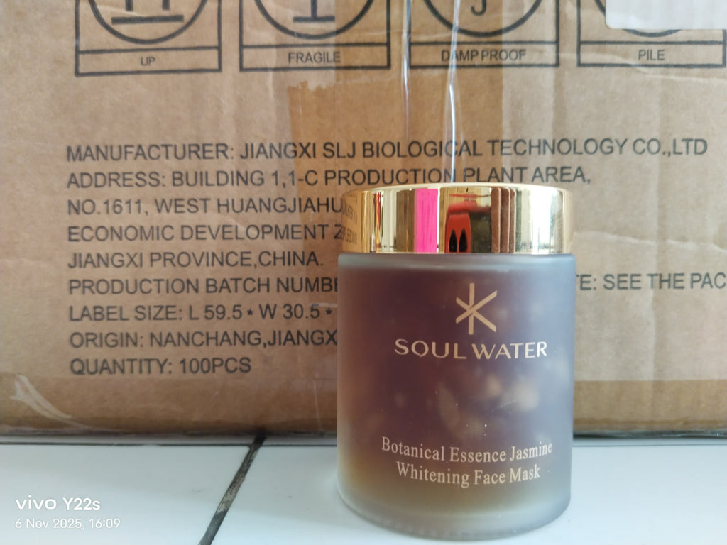 SHUILINJING Botanical Essence Jasmine Whitening Face Mask Carton (100 Units)