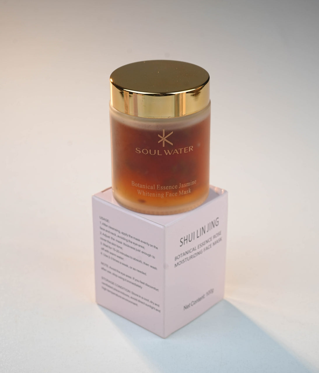 SHUILINJING Botanical Essence Jasmine Whitening Face Mask Carton (100 Units)